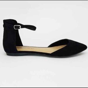 D’orsay flat with ankle strap NWOT